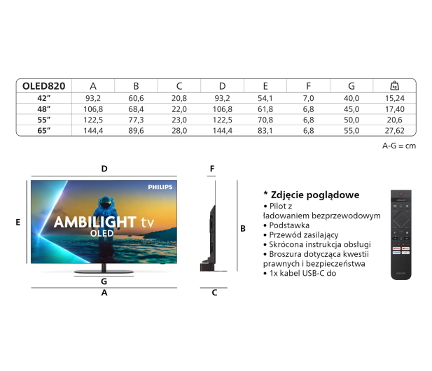 PHILIPS 55" 55OLED820 4K OLED, Ambilight, HDR10+ - 1335606 - zdjęcie 17